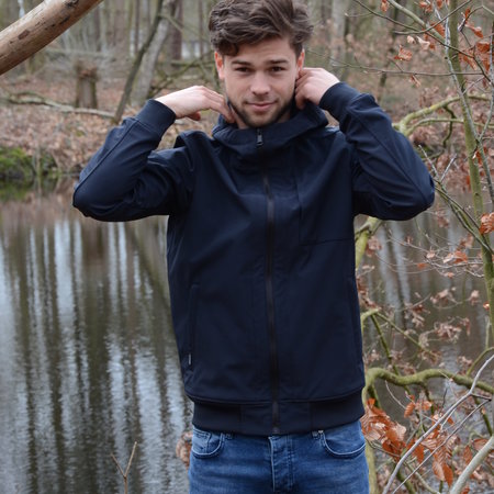 Airforce Softshell Jacket Chestpocket Summer Softshell Dark Navy Blue