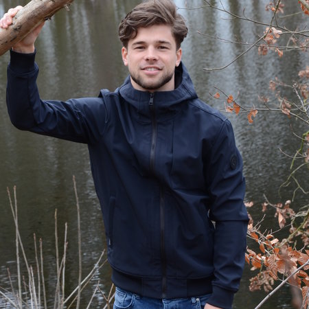 Airforce Softshell Jacket Chestpocket Summer Softshell Dark Navy Blue