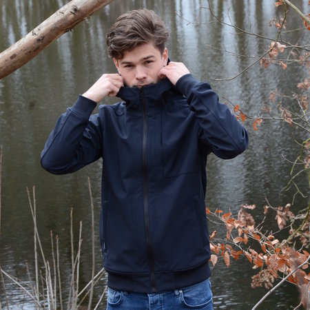 Airforce Softshell Jacket Chestpocket Summer Softshell Dark Navy Blue