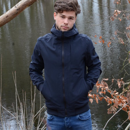 Airforce Softshell Jacket Chestpocket Summer Softshell Dark Navy Blue