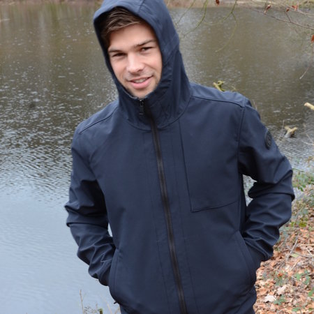 Airforce Softshell Jacket Chestpocket Summer Softshell Dark Navy Blue