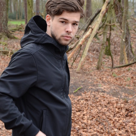 Airforce Softshell Jacket Chestpocket Summer Softshell True Black