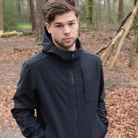 Airforce Softshell Jacket Chestpocket Summer Softshell True Black