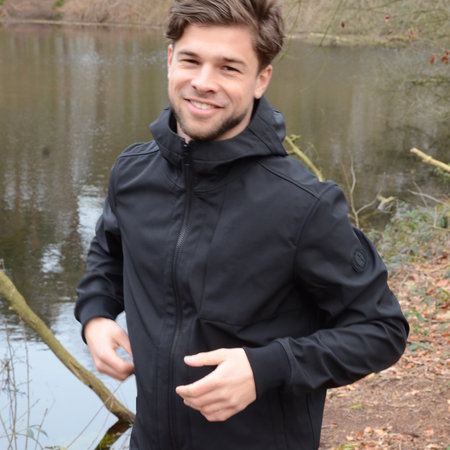 Airforce Softshell Jacket Chestpocket Summer Softshell True Black