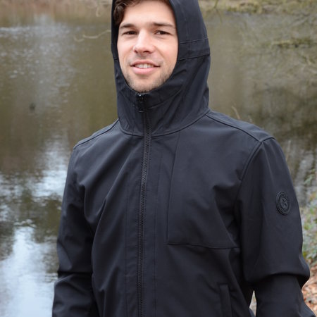 Airforce Softshell Jacket Chestpocket Summer Softshell True Black