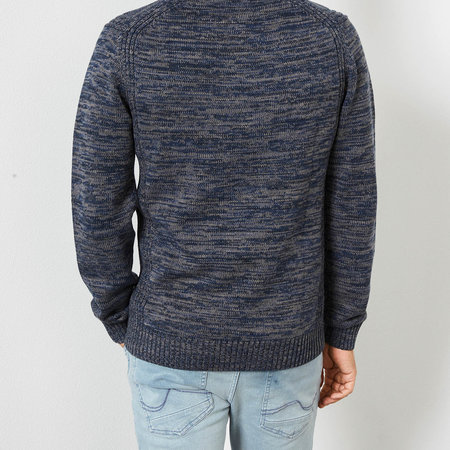 Petrol M-3000-KWC206 Knitwear Collar 5091 - Deep Navy