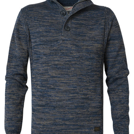 Petrol M-3000-KWC206 Knitwear Collar 5091 - Deep Navy