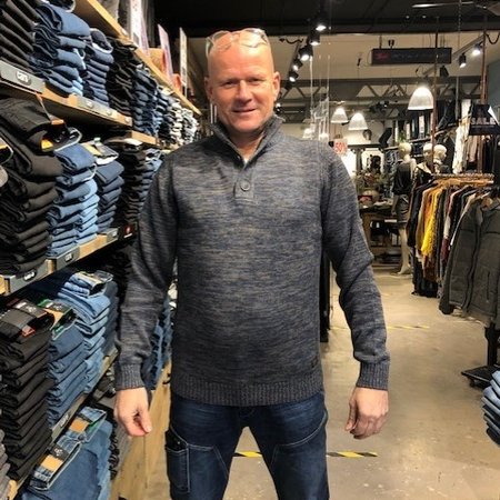 Petrol M-3000-KWC206 Knitwear Collar 5091 - Deep Navy