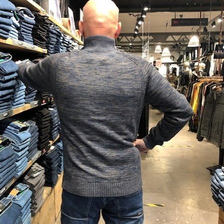 Petrol M-3000-KWC206 Knitwear Collar 5091 - Deep Navy