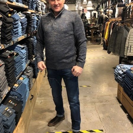 Petrol M-3000-KWC206 Knitwear Collar 5091 - Deep Navy