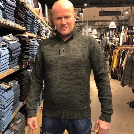 Petrol M-3000-KWC206 Knitwear Collar 6089 - Bottle