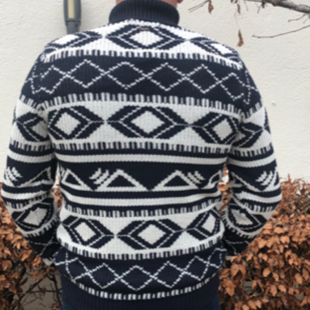 Petrol M-3000-KWC2015 Knitwear Collar 5091 Deep Navy