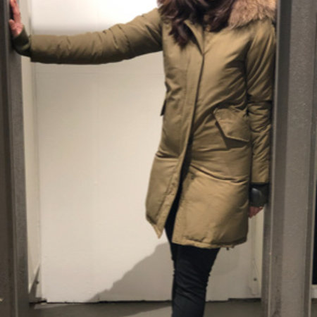 Airforce Fishtail Long Parka Dark Olive Green