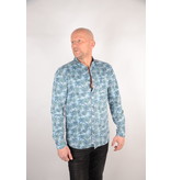 Only & Sons Printed Chambray Shirt Light Blue Denim 22012337
