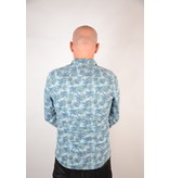 Only & Sons Printed Chambray Shirt Light Blue Denim 22012337
