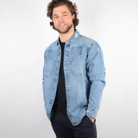 Only & Sons Onslucas Life Overshirt Blue Denim PK 9151