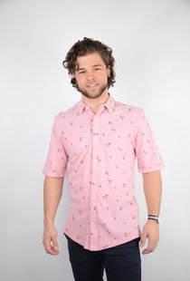 Cuton SS Knitted Pique Aop Shirt