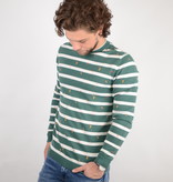 Only & Sons Onsgarson 12 Striped Print Posy Green