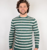 Only & Sons Onsgarson 12 Striped Print Posy Green