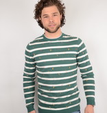 Only & Sons Onsgarson 12 Striped Print Posy Green