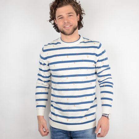 Only & Sons Onsgarson 12 Striped Print Dark Blue