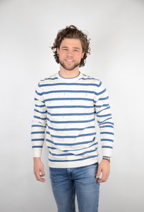 Onsgarson 12 Striped Print Dark Blue