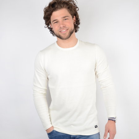 Only & Sons Onsgarson Life 12 Wash Crew Knit Noos White