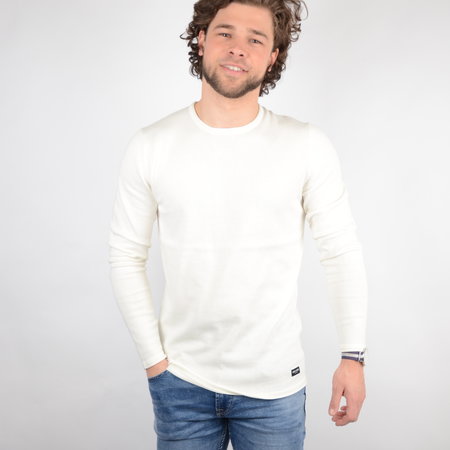 Only & Sons Onsgarson Life 12 Wash Crew Knit Noos White
