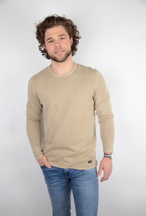 Onsgarson Life 12 Wash Crew Knit Noos Chinchilla