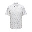 Only & Sons Onsbart Life Ss Aop Stretch Shirt Bright White 9271