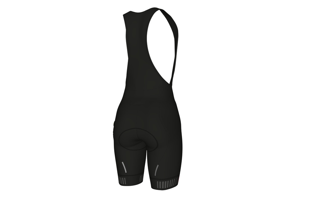 Alé Solid Traguardo Bibshorts Nero-Rosa Fluo