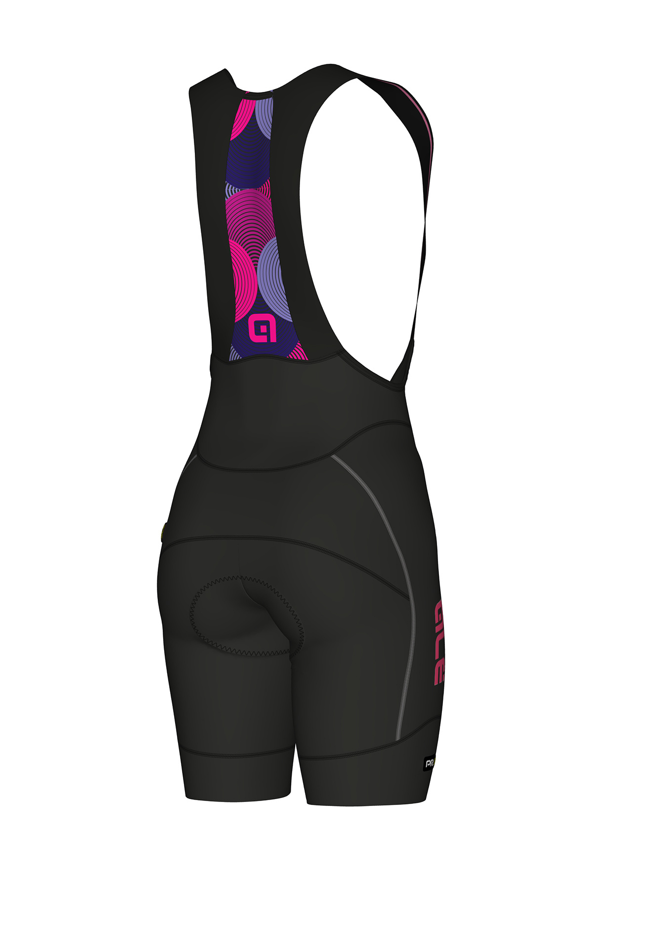 Alé Agonista 2 Dames Bibshorts Black-Fluo-Pink