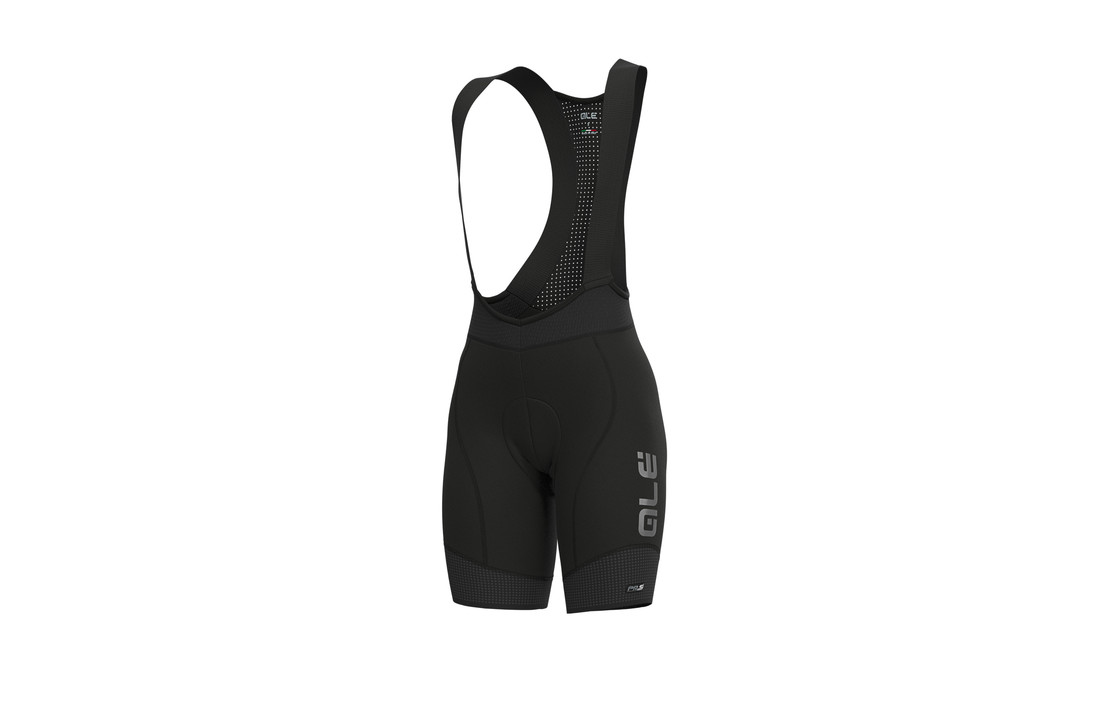 Alé PRS Master Dames Bibshorts Black Charoal Grey