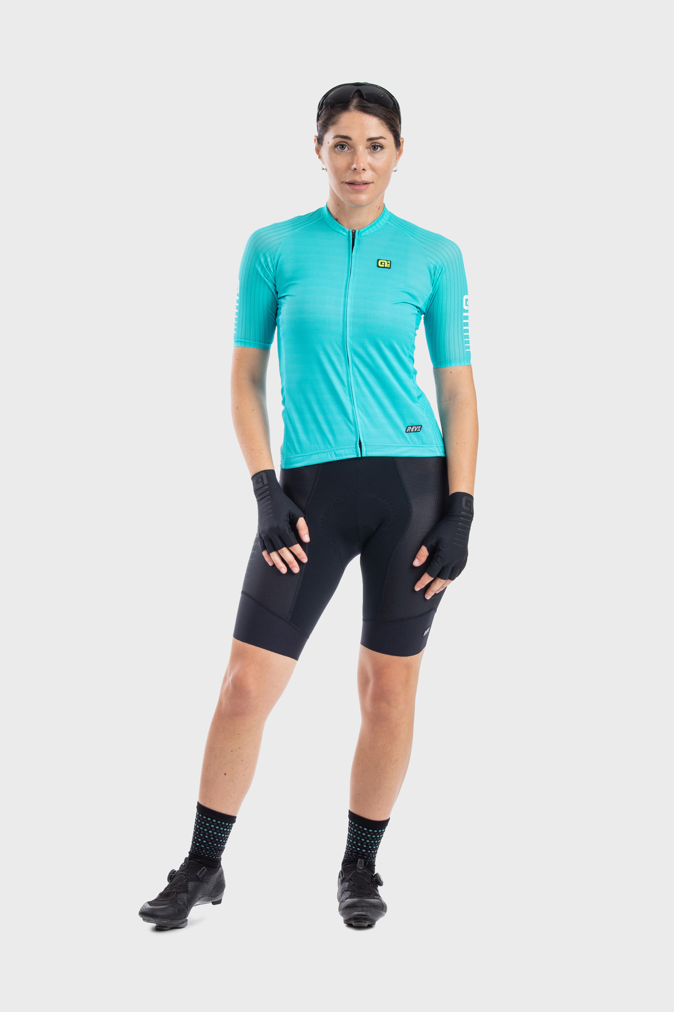 Alé Dames SS Jersey R-EV1 Silvercool turquoise