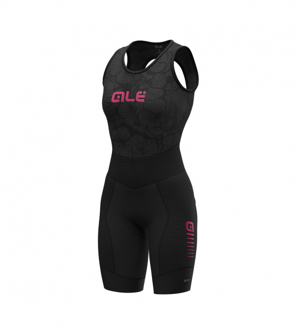 Alé Dames SS Suit R-EV1 Future Integrato Black/Fluo Pink