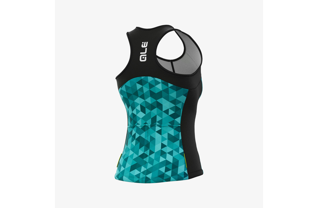 Alé Dames Top Solid Triangles Turquoise