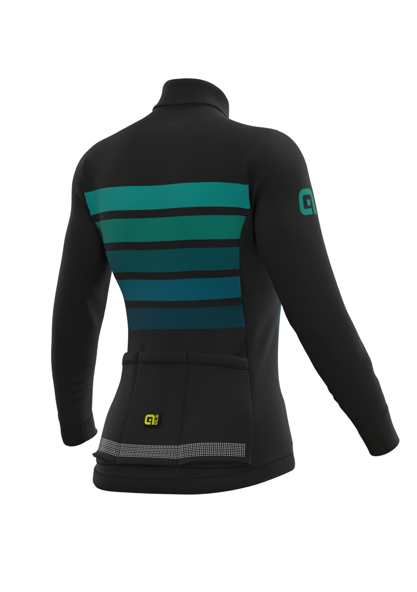 Ale Dames Jersey PRR Sombra Wool Thermo Black-Green