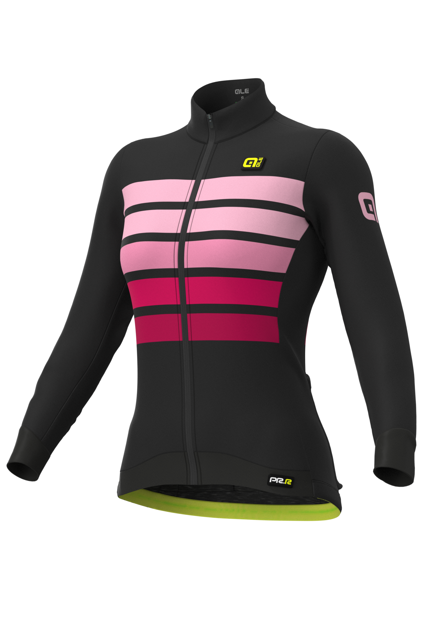 Ale Dames Jersey PRR Sombra Wool Thermo Black Pink