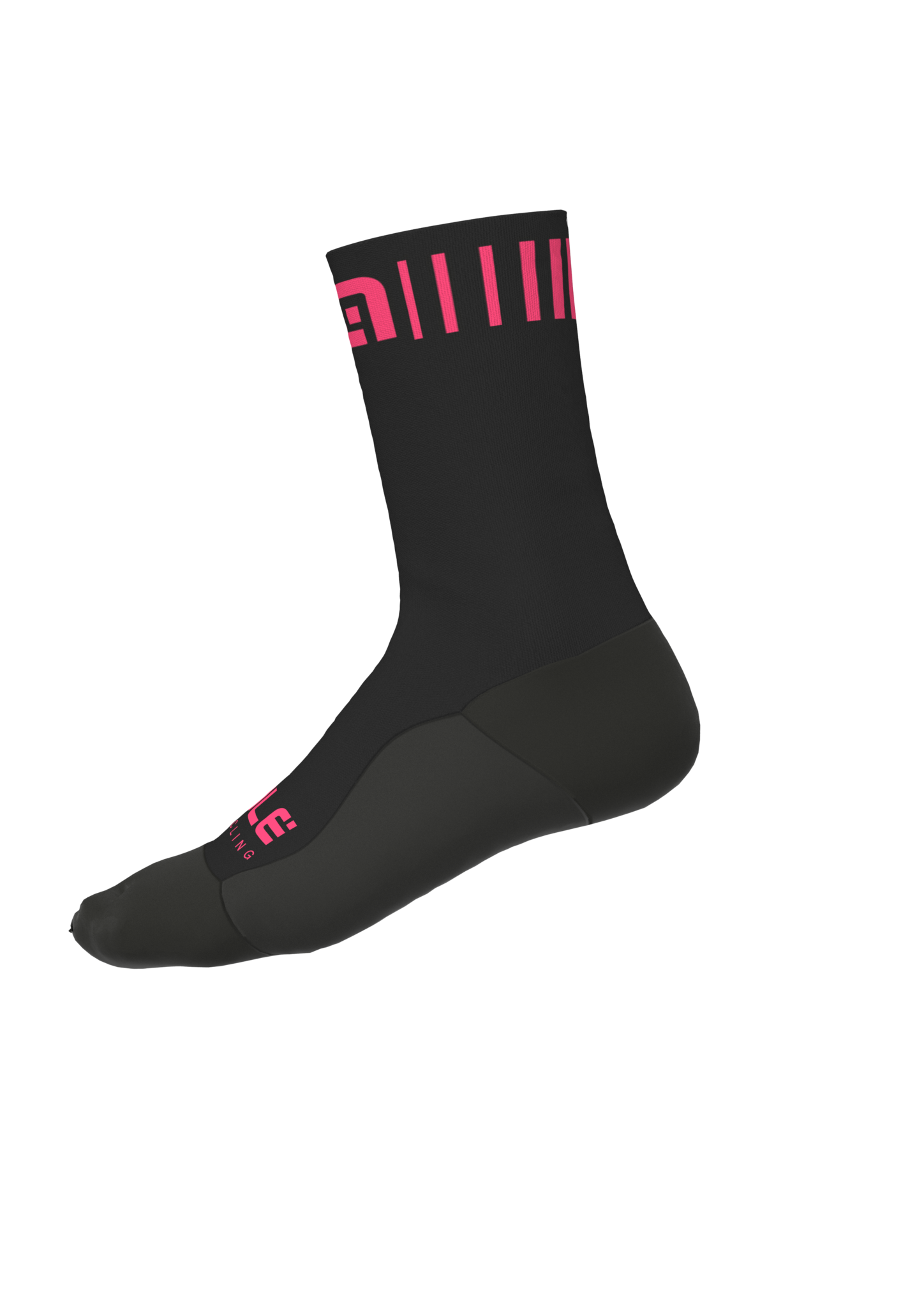 Ale Strada Winter Socks Black Fluo Pink