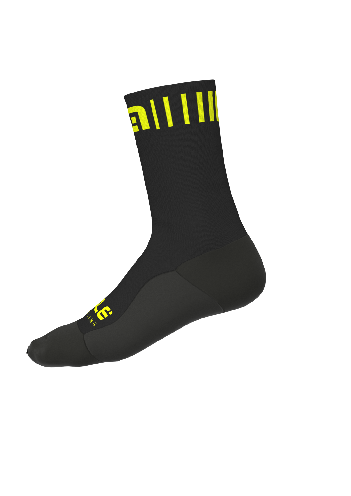 Ale Strada Winter Socks Black Fluo Yellow