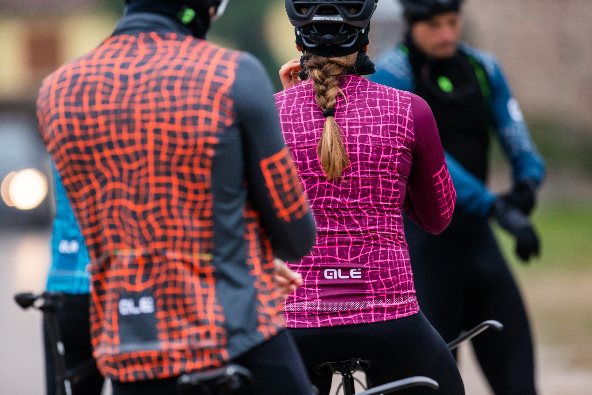 Alé Ale Dames Jersey Maglia Solid-Wall Prune Fluo Pink