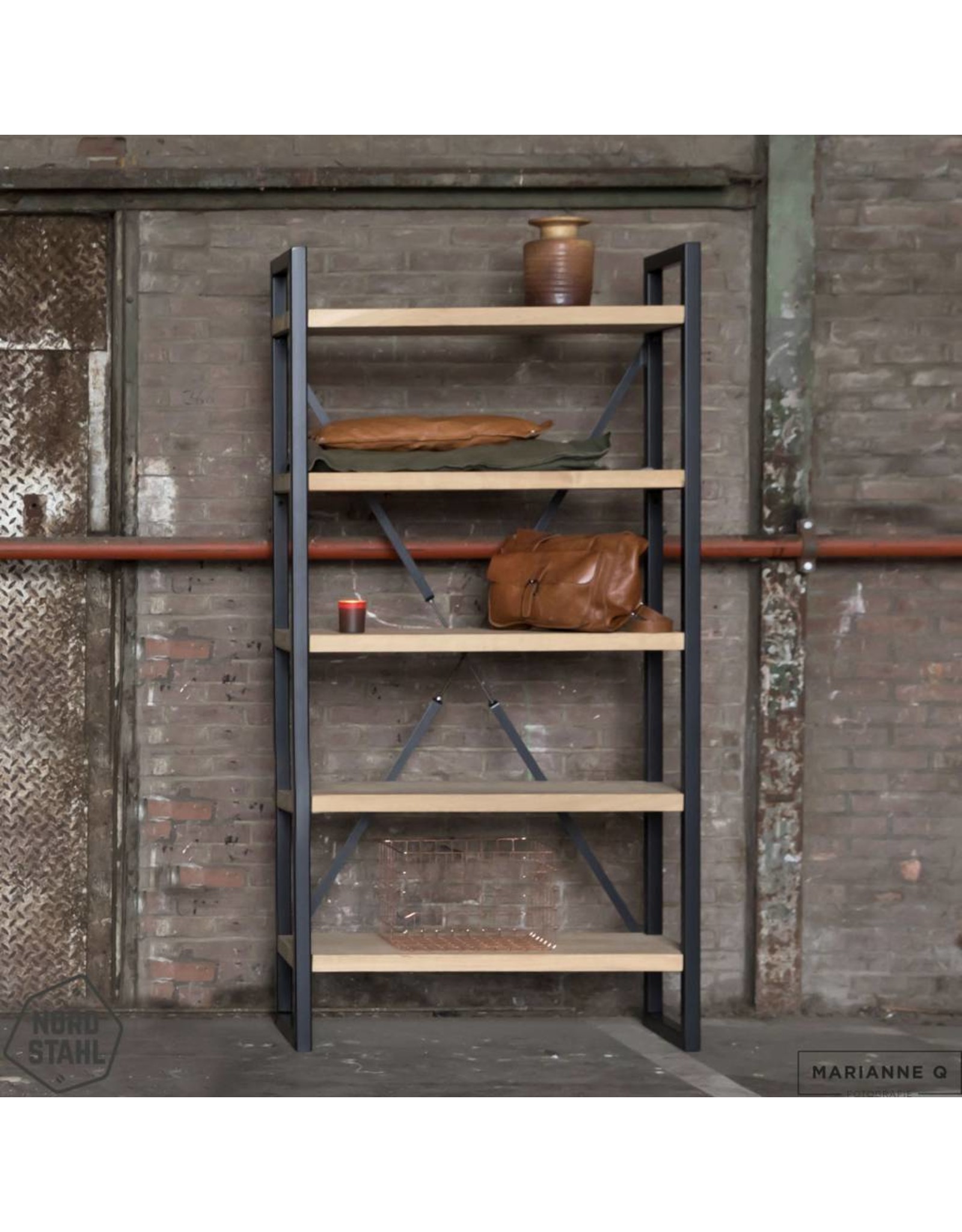 Nordstahl Nordstahl Bücherregal Regalgestell Standregal