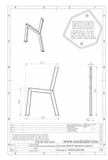Nordstahl Nordstahl Bankkufen mit Rückenlehne (1x)