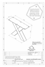 Nordstahl Nordstahl X-förmigen Salontischbeinen (1x)