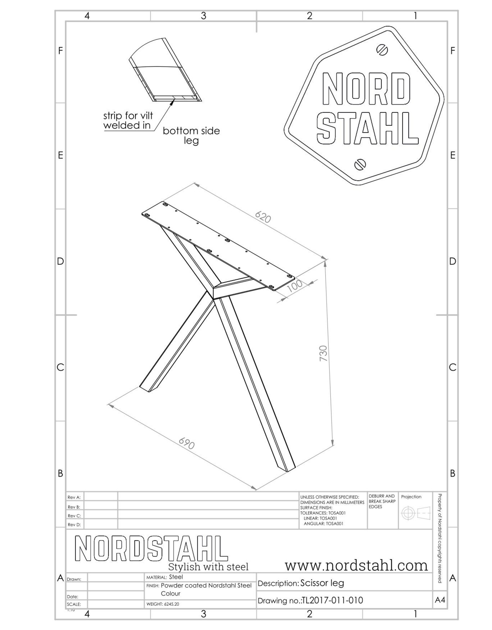 Nordstahl Nordstahl Scissor leg