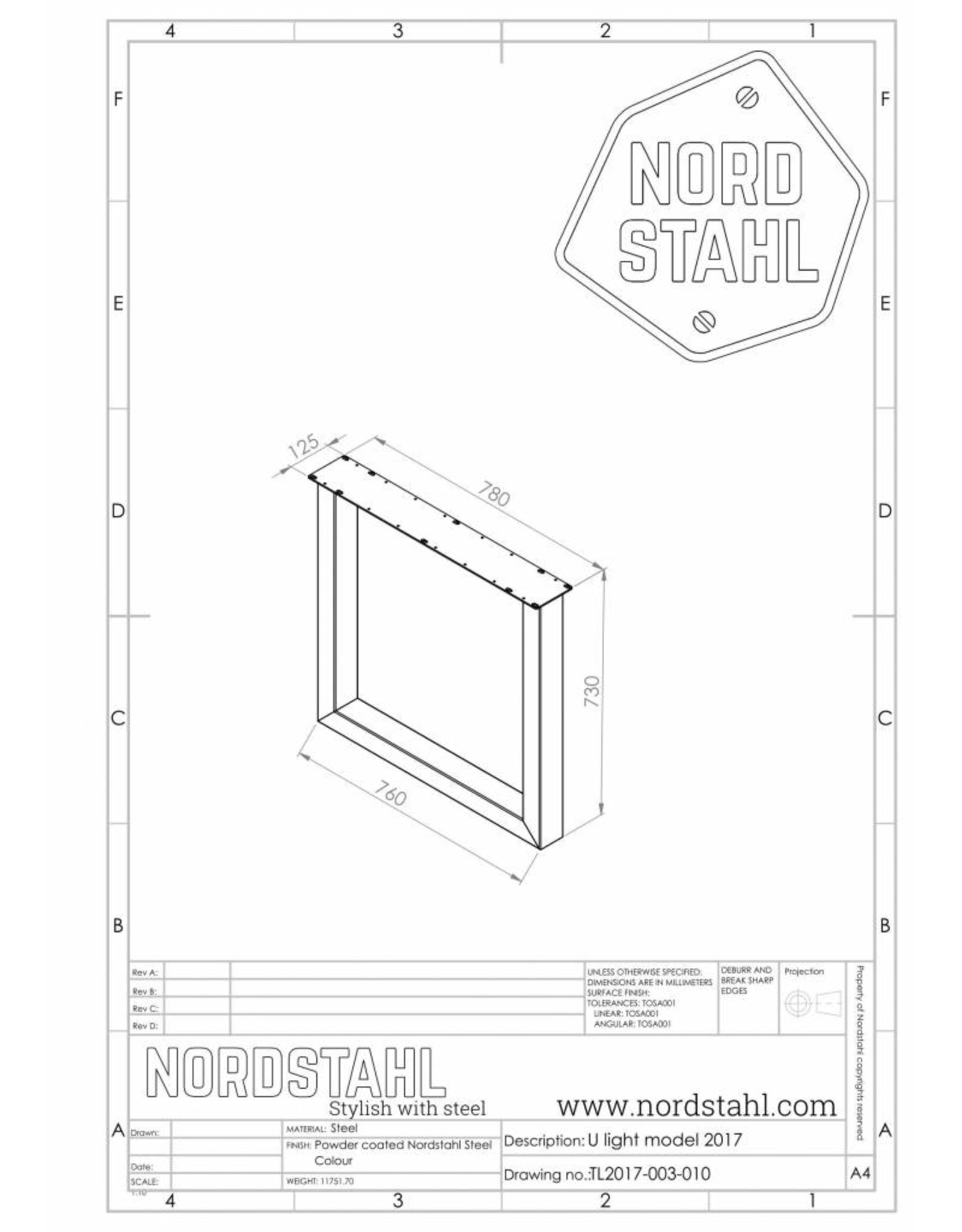 Nordstahl Nordstahl U leg Pure White