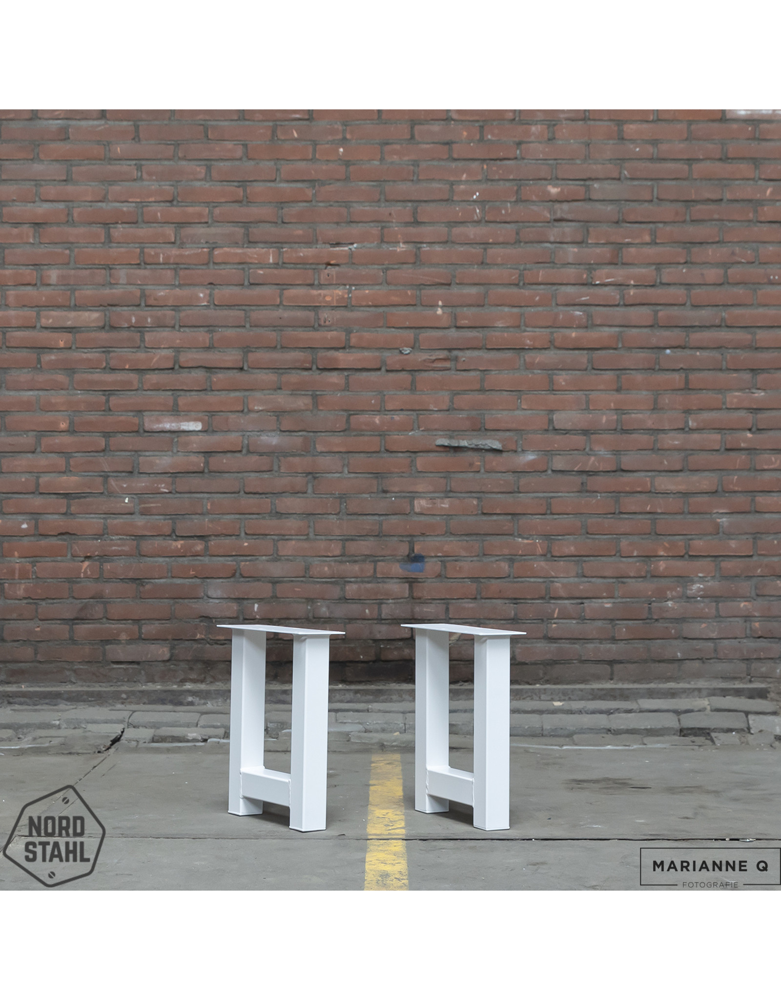 Nordstahl Nordstahl H-Bankkufen  (1x)  Weiß