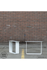 Nordstahl Nordstahl Couchtisch Tischbein (1x) Modell Strip Weiß