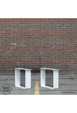 Nordstahl Nordstahl Couchtisch Tischbein (1x) Modell Strip Weiß