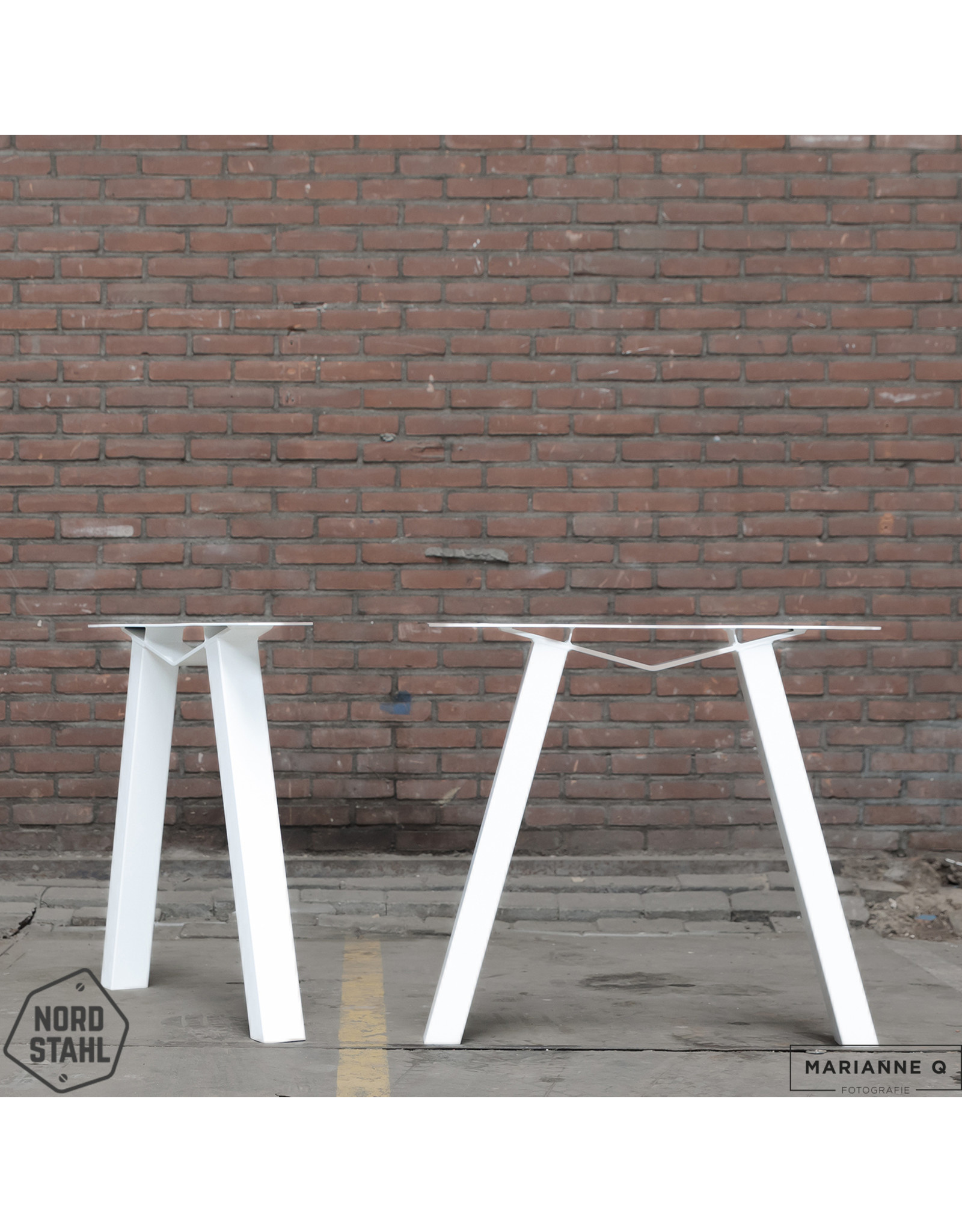 Nordstahl Nordstahl M-Tischbeine (1x)  Weiß
